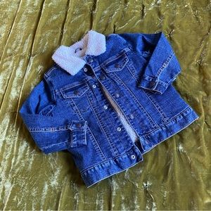 Old Navy Blue Denim Sherpa Lined Jean Jacket